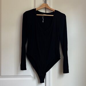 Black Long Sleeve Bodysuit